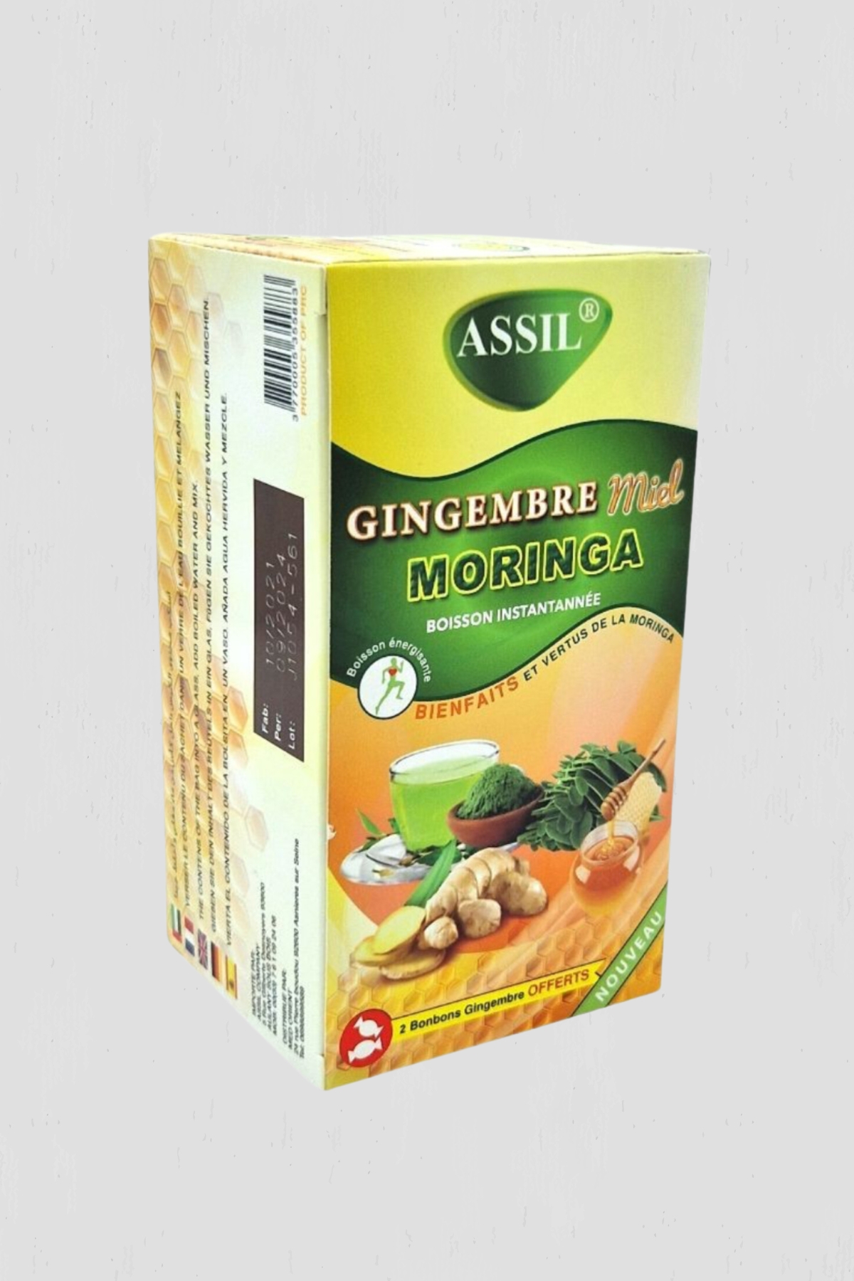 BOISSON INSTANTANÉE GINGEMBRE MIEL MORINGA