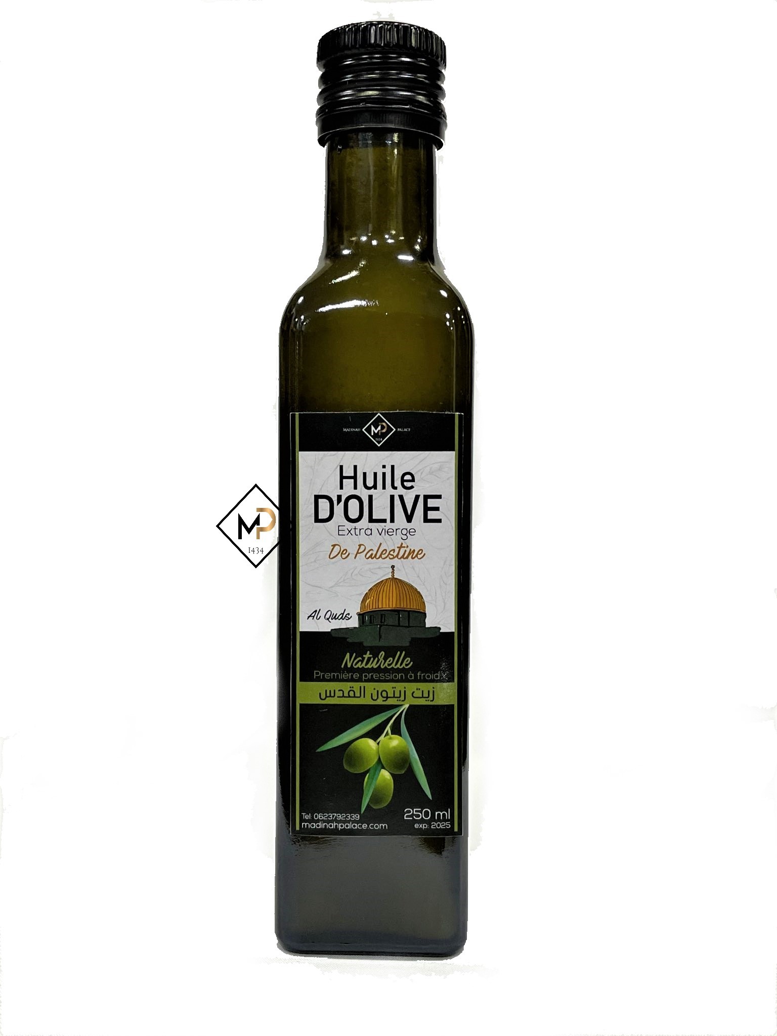 Huile d'olive vierge bio de Palestine - 50 cL