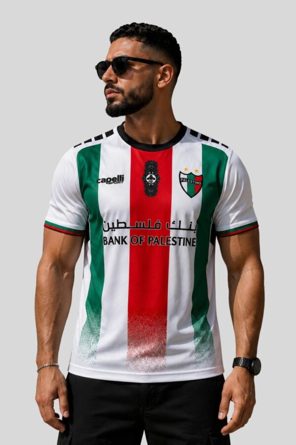 MAILLOT DE FOOTBALL PALESTINIEN MIXTE – HÉRITAGE ET ESPOIR